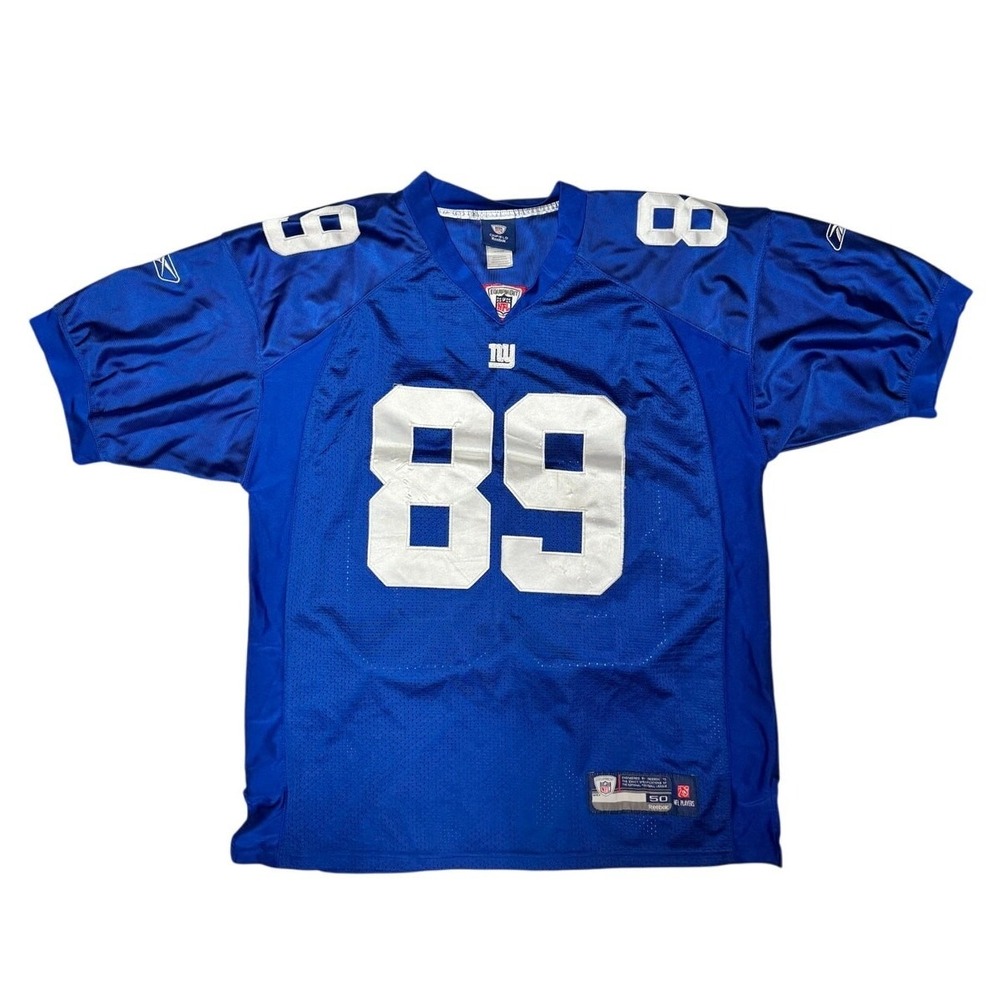 New York Giants Kevin Boss #89 Reebok Blue Jersey Size 50